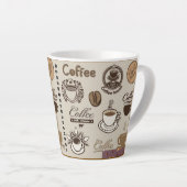 Tasse Latte maison de café (Angle droit)