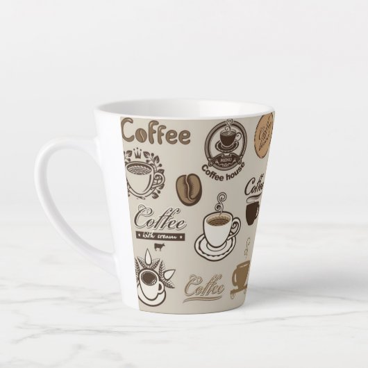 Tasse Latte maison de café (Gauche)