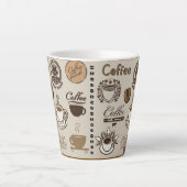 Tasse Latte maison de café (Devant)