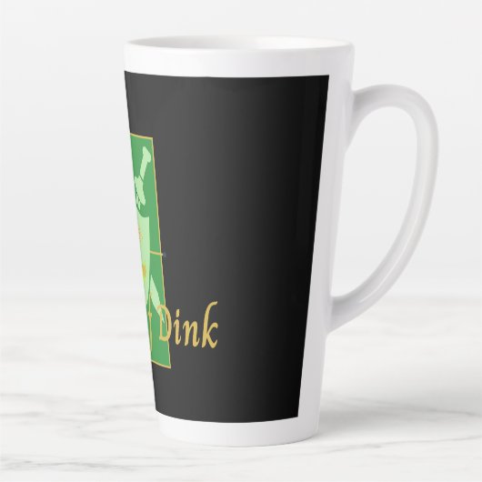 Tasse Latte Maison de Dink Pickleball Crest (Droite)