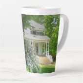 Tasse Latte Maison d'été (Angle droit)