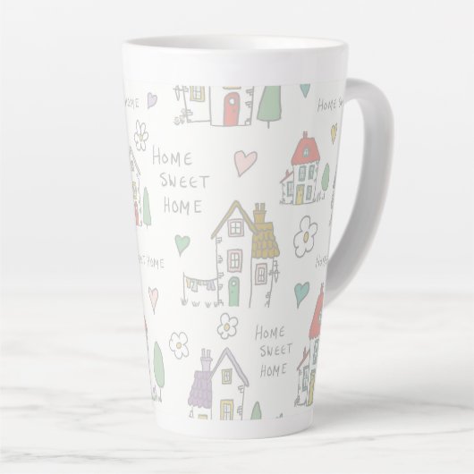 Tasse Latte Maison douce maison  (Angle droit)