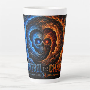 Tasse Latte Maîtrisez le chaos, contrôlez la spirale T-Shirt –