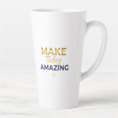 Tasse Latte Make Today Amazing Gold Navy Sun Design (Droite)
