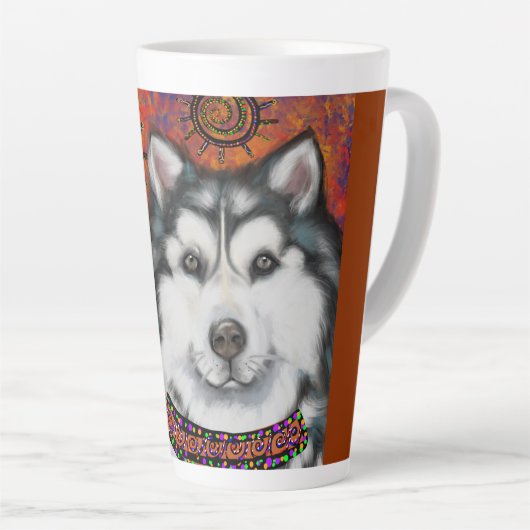 TASSE LATTE MALAMUTE D'ALASKA (Angle droit)