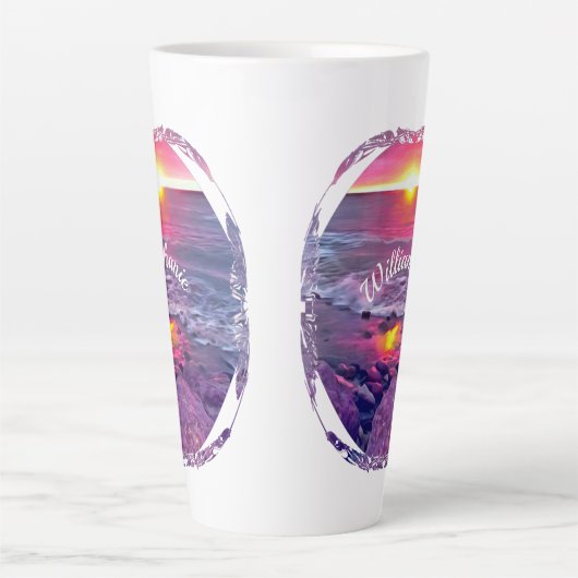 Tasse Latte Malecon Sunset 0911 (Devant)