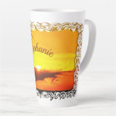 Tasse Latte Malecon Sunset 2441 (Angle droit)
