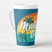 Tasse Latte Malibu Beach Californie (Angle gauche)