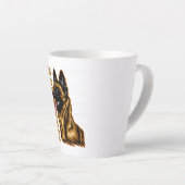 Tasse Latte Malinois belge (Angle droit)