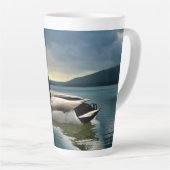 Tasse Latte Mallard Duck (Angle droit)