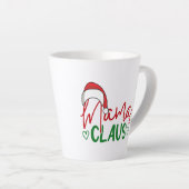 Tasse Latte Mama Claus Christmas Design-60094 (Angle droit)