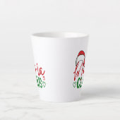 Tasse Latte Mama Claus Christmas Design-60094 (Devant)