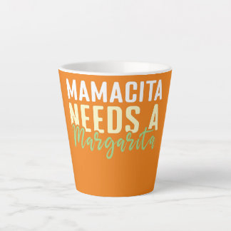 Tasse Latte Mama Margarita Lover Mexique Mexique heureux Cinco