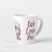 Tasse Latte Maman bien-aimée, baiser fille, Meilleur cadeau Ev (Angle droit)