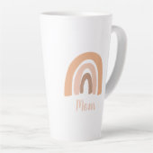 Tasse Latte Maman Boho Terracotta Arc-en-ciel (Angle droit)