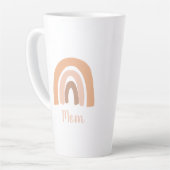 Tasse Latte Maman Boho Terracotta Arc-en-ciel (Angle gauche)