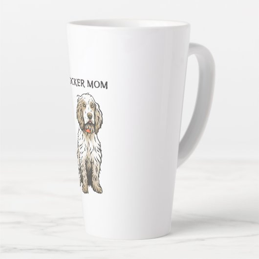 Tasse Latte Maman Cocker (Angle droit)