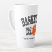 Tasse Latte Maman de basketteuse drôle (Angle gauche)