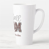 Tasse Latte Maman de football drôle (Droite)