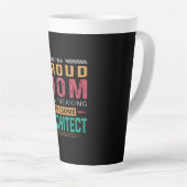Tasse Latte Maman De L'Architecte Génial (Angle droit)