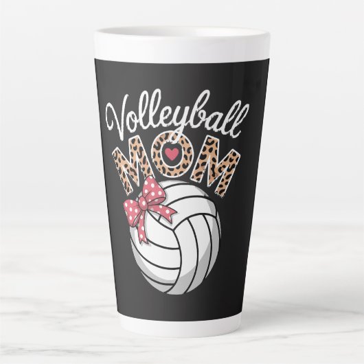 Tasse Latte Maman de volleyeuse (Devant)