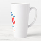 Tasse Latte Maman drôle de baseball (Droite)