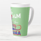 Tasse Latte Maman du hockey (Angle droit)