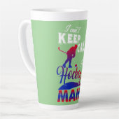 Tasse Latte Maman du hockey (Angle gauche)