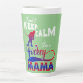 Tasse Latte Maman du hockey (Devant)