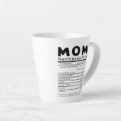 Tasse Latte Maman Faits nutritionnels (Angle droit)
