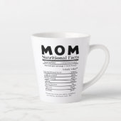 Tasse Latte Maman Faits nutritionnels (Droite)