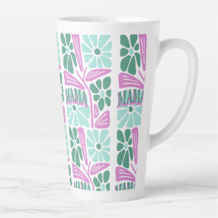 Tasse Latte Maman Floral Fantaisiste