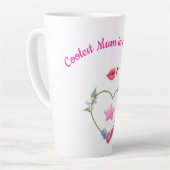 Tasse Latte Maman mignonne et simple (Angle gauche)