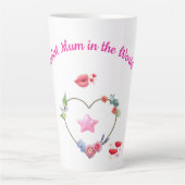 Tasse Latte Maman mignonne et simple (Devant)