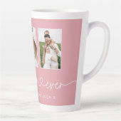 Tasse Latte Maman mignonne script moderne multi photo cadeau l (Droite)