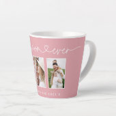 Tasse Latte Maman mignonne script moderne multi photo cadeau r (Angle droit)