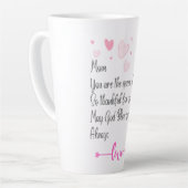 Tasse Latte Maman Tall Coffee Mug, Maman's Mug, Cadeau pour Ma (Angle gauche)