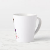 Tasse Latte Manchot de Noël   (Angle droit)