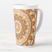 Tasse Latte Mandala (Angle droit)