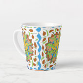 Tasse Latte Mandala de lézard (Angle gauche)