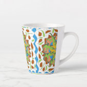 Tasse Latte Mandala de lézard (Droite)