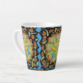 Tasse Latte Mandala de lézard (Angle gauche)