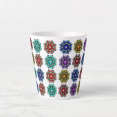 Tasse Latte Mandala en différentes couleurs (Devant)
