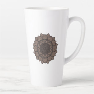 Tasse Latte Mandala Grain de Café - Moderne Organique - Amateu