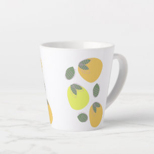 Tasse Latte Mango Fruit Fantaisiste