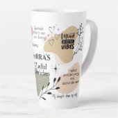 Tasse Latte Manifestation de rappel (Angle droit)