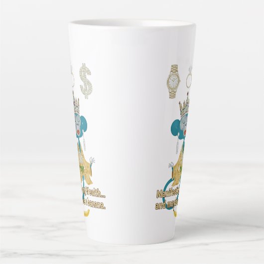 Tasse Latte manifesting wealth (Devant)