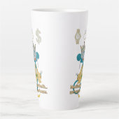 Tasse Latte Manifesting Wealth Monkey zen art (Devant)