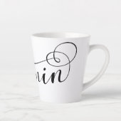 Tasse Latte Mannin, Isle of Man Drapeau Heart, Manx (Droite)