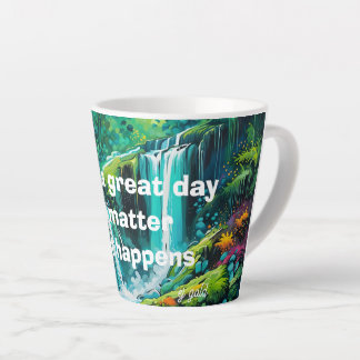 Tasse Latte mantra transformationnel coupe de café cascade